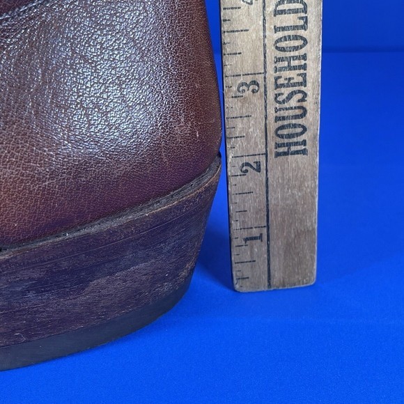Vintage Kane Gold Label Exclusive‎ 3403 Brown Leather Boots Women’s 6.5 - 7 - Picture 11 of 13